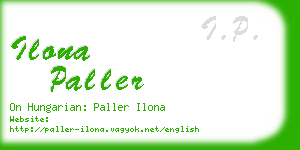 ilona paller business card